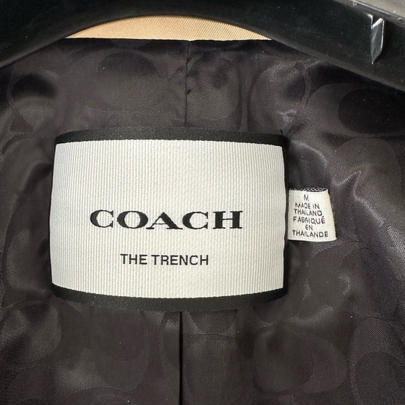 Coach Short Trench Coat Jacket Sz M NWOT - Picture 5 of 16